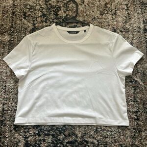 Cuts White Short Sleeve Tee